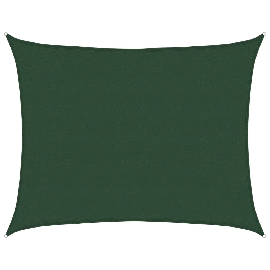 Pânză parasolar, verde închis, 6x8 m, HDPE, 160 g/m²