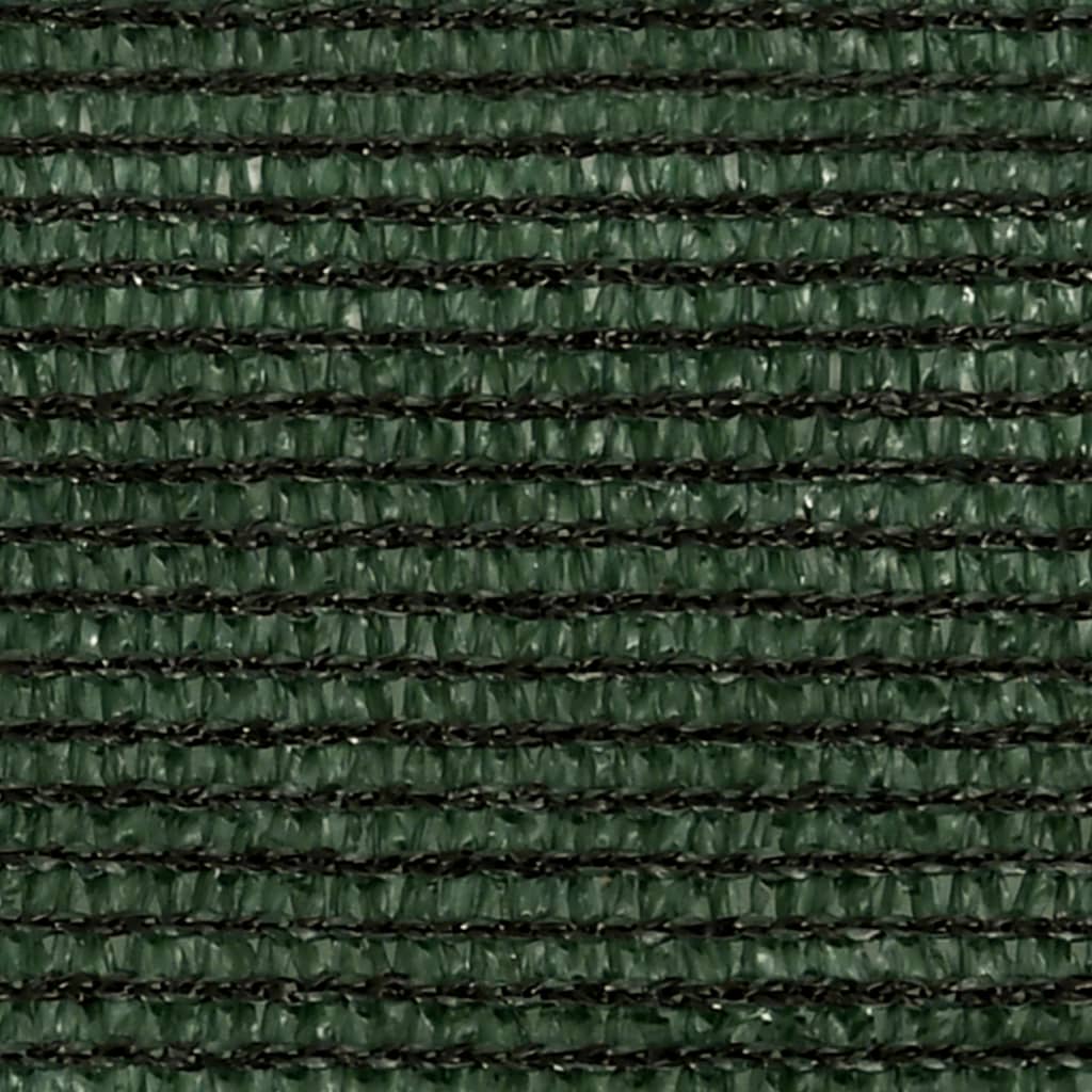 Pânză parasolar, verde închis, 3x4x5 m, HDPE, 160 g/m²