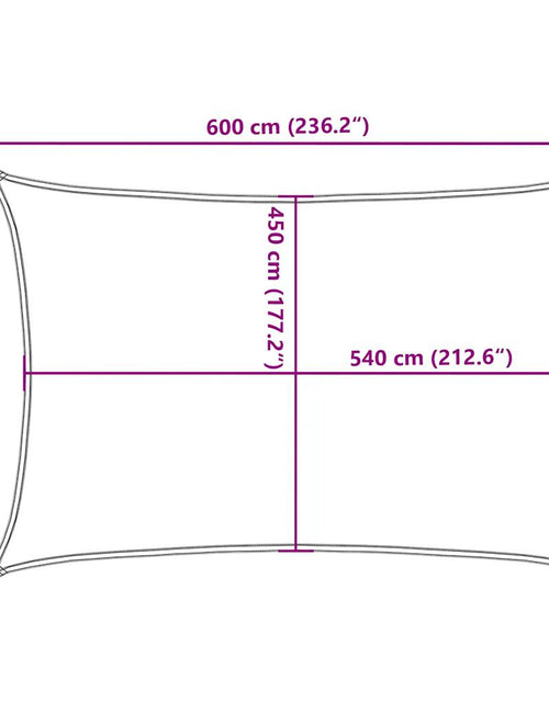 Загрузите изображение в средство просмотра галереи, Pânză parasolar, albastru dreptunghiular 5x6 m HDPE 160 g/m²
