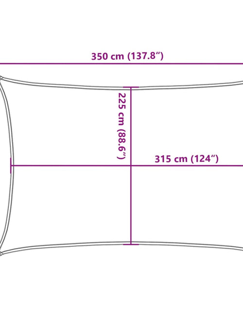 Загрузите изображение в средство просмотра галереи, Pânză parasolar, galben, 2,5x3,5 m, HDPE, 160 g/m²
