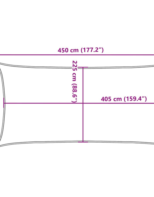 Загрузите изображение в средство просмотра галереи, Pânză parasolar, galben, 2,5x4,5 m, HDPE, 160 g/m²
