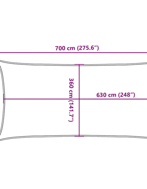 Загрузите изображение в средство просмотра галереи, Pânză parasolar, roșu, 4x7 m, HDPE, 160 g/m²
