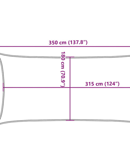 Загрузите изображение в средство просмотра галереи, Pânză parasolar, portocaliu, 2x3,5 m, HDPE, 160 g/m²
