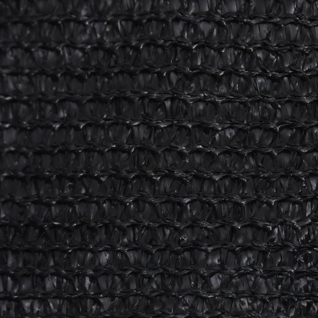 Pânză parasolar, negru, 3x3 m, HDPE, 160 g/m²