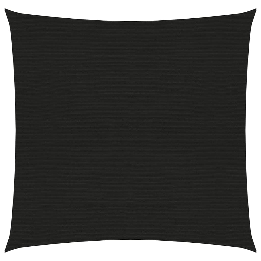 Pânză parasolar, negru, 5x5 m, HDPE, 160 g/m²