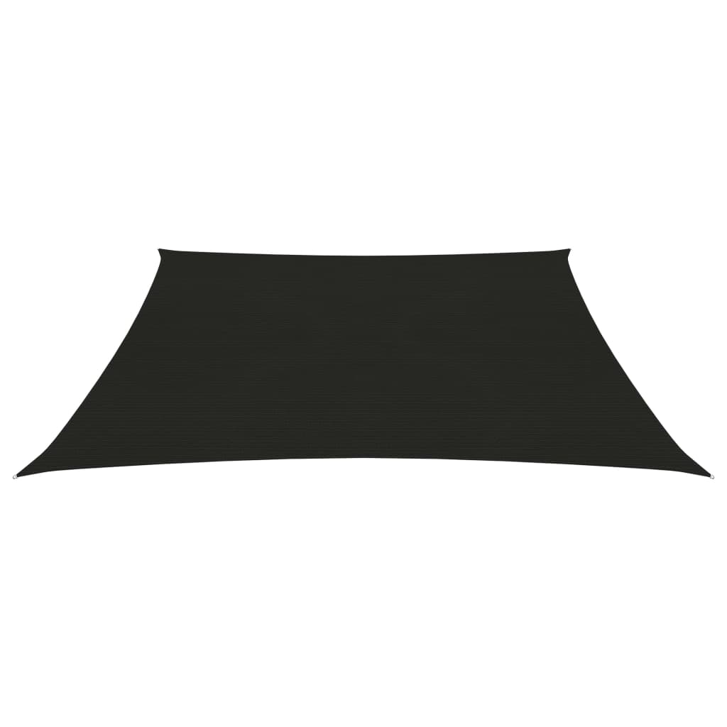 Pânză parasolar, negru, 5x5 m, HDPE, 160 g/m²