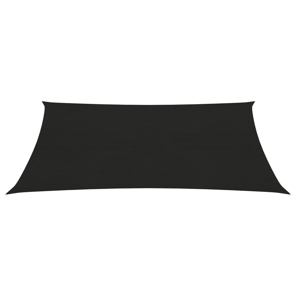 Pânză parasolar, negru, 2,5x3,5 m, HDPE, 160 g/m²