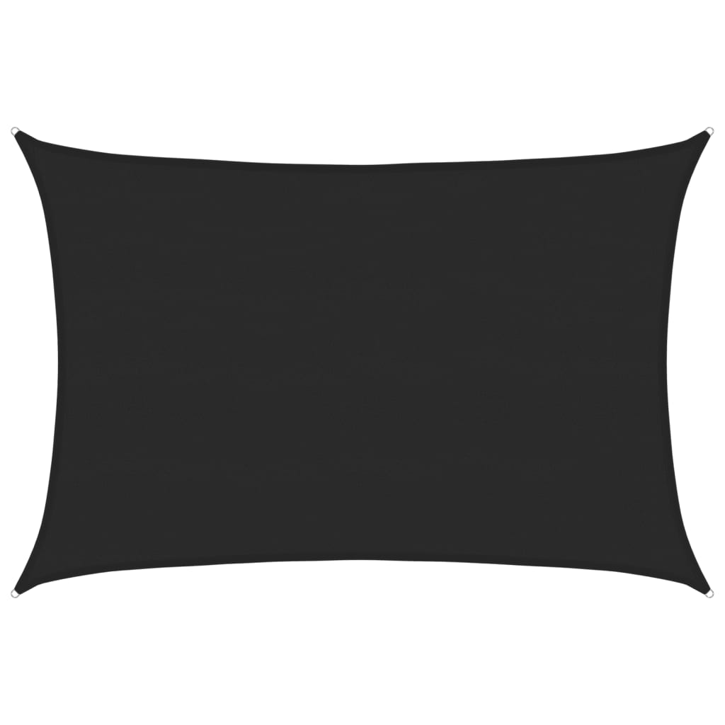 Pânză parasolar, negru, 5x7 m, HDPE, 160 g/m²