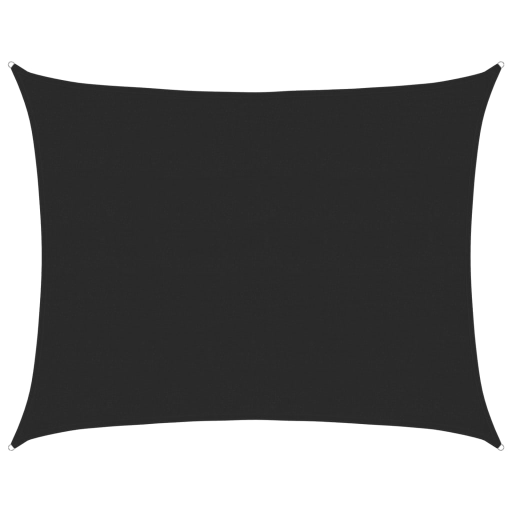 Pânză parasolar, negru, 6x7 m, HDPE, 160 g/m²