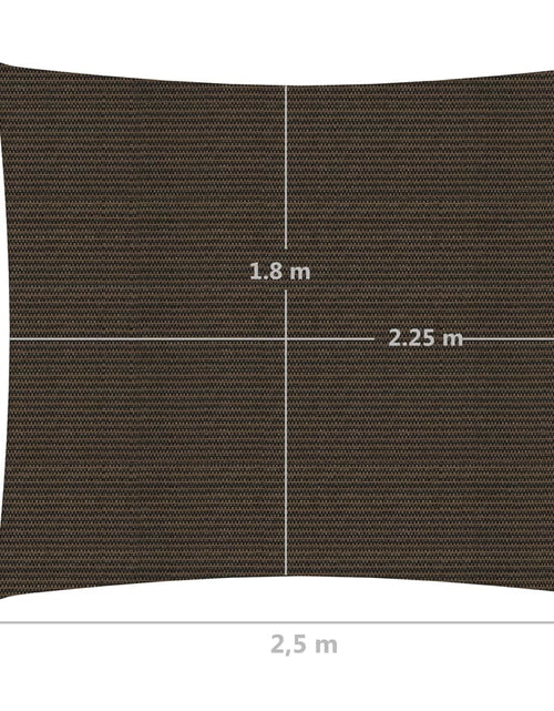 Загрузите изображение в средство просмотра галереи, Pânză parasolar, maro, 2x2,5 m, HDPE, 160 g/m²
