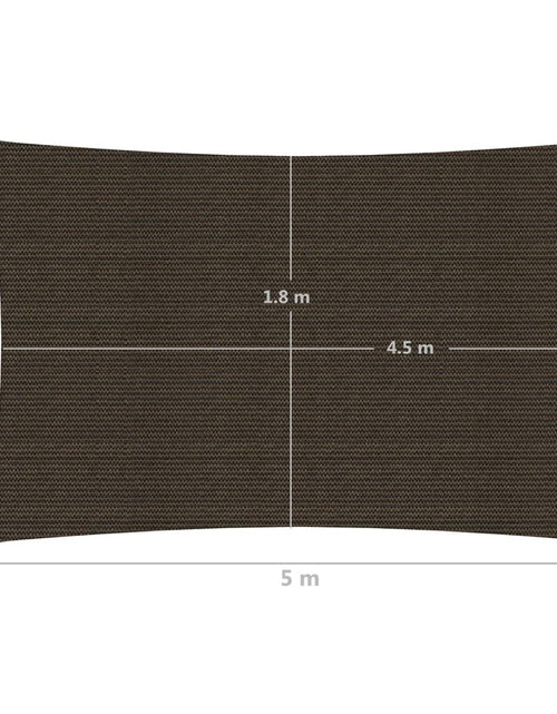 Загрузите изображение в средство просмотра галереи, Pânză parasolar, maro, 2 x 5 m, HDPE, 160 g/m²
