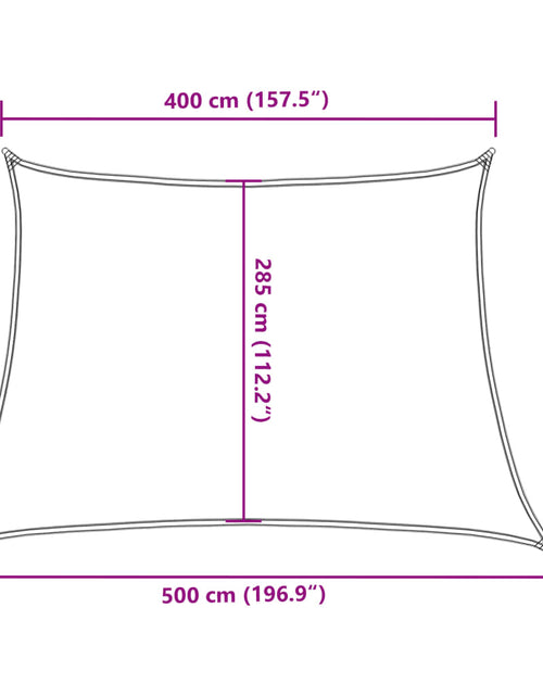 Încărcați imaginea în vizualizatorul Galerie, Pânză parasolar, maro, 4/5x3 m, HDPE, 160 g/m²
