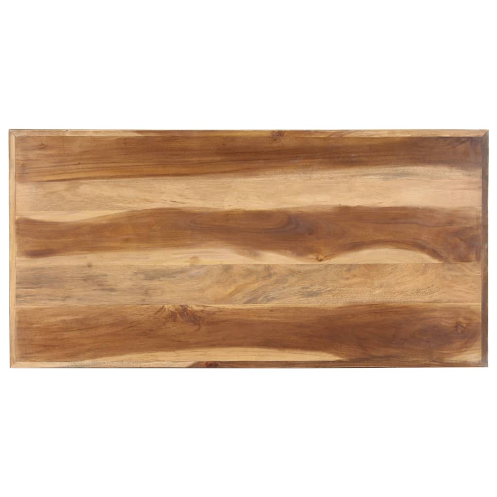 Masă de bucătărie, 120x60x75 cm, lemn masiv cu finisaj miere