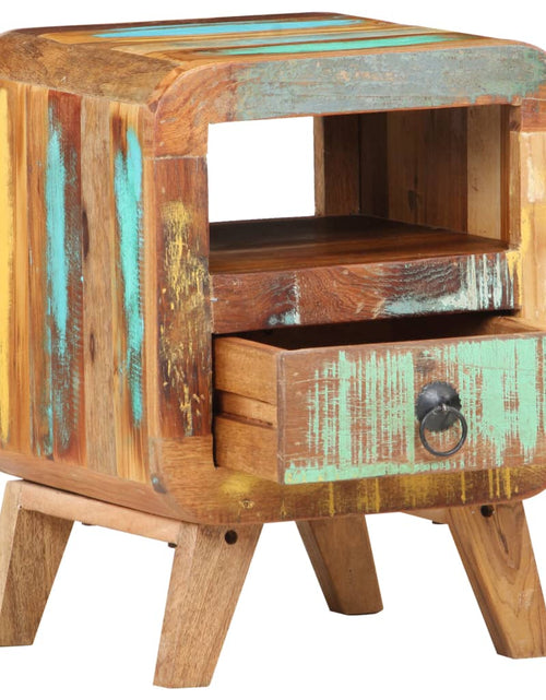 Загрузите изображение в средство просмотра галереи, Noptieră, 30x30x41 cm, lemn masiv reciclat
