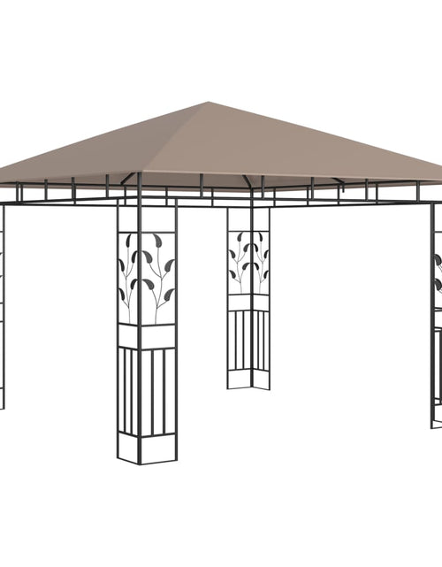 Încărcați imaginea în vizualizatorul Galerie, Pavilion cu plasă anti-țânțari, gri taupe, 3x3x2,73 m, 180 g/m²
