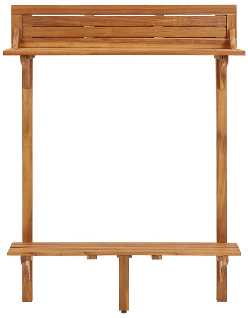 Загрузите изображение в средство просмотра галереи, Masă de bar pentru balcon, 90x37x122,5 cm, lemn masiv de acacia
