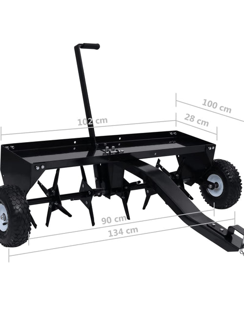 Încărcați imaginea în vizualizatorul Galerie, Scarificator de gazon pentru mașina de tuns iarbă ride-on 102cm
