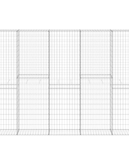 Загрузите изображение в средство просмотра галереи, Perete gabion cu capace, 300 x 30 x 200 cm, oțel galvanizat
