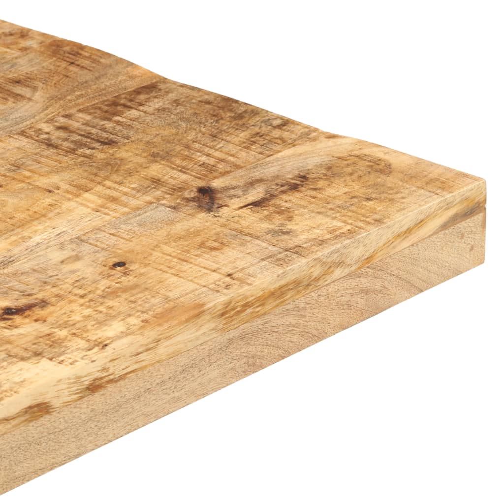 Masă de bistro pătrată, 80 x 80 x 75 cm, lemn de mango brut