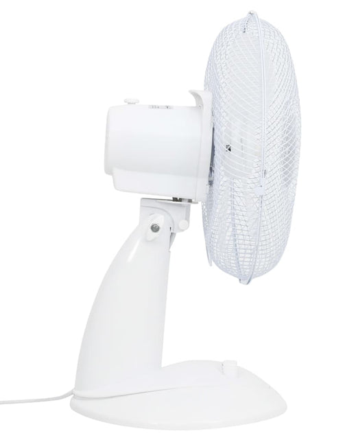 Încărcați imaginea în vizualizatorul Galerie, Ventilator de masă cu 3 viteze, alb, 30 cm, 40 W
