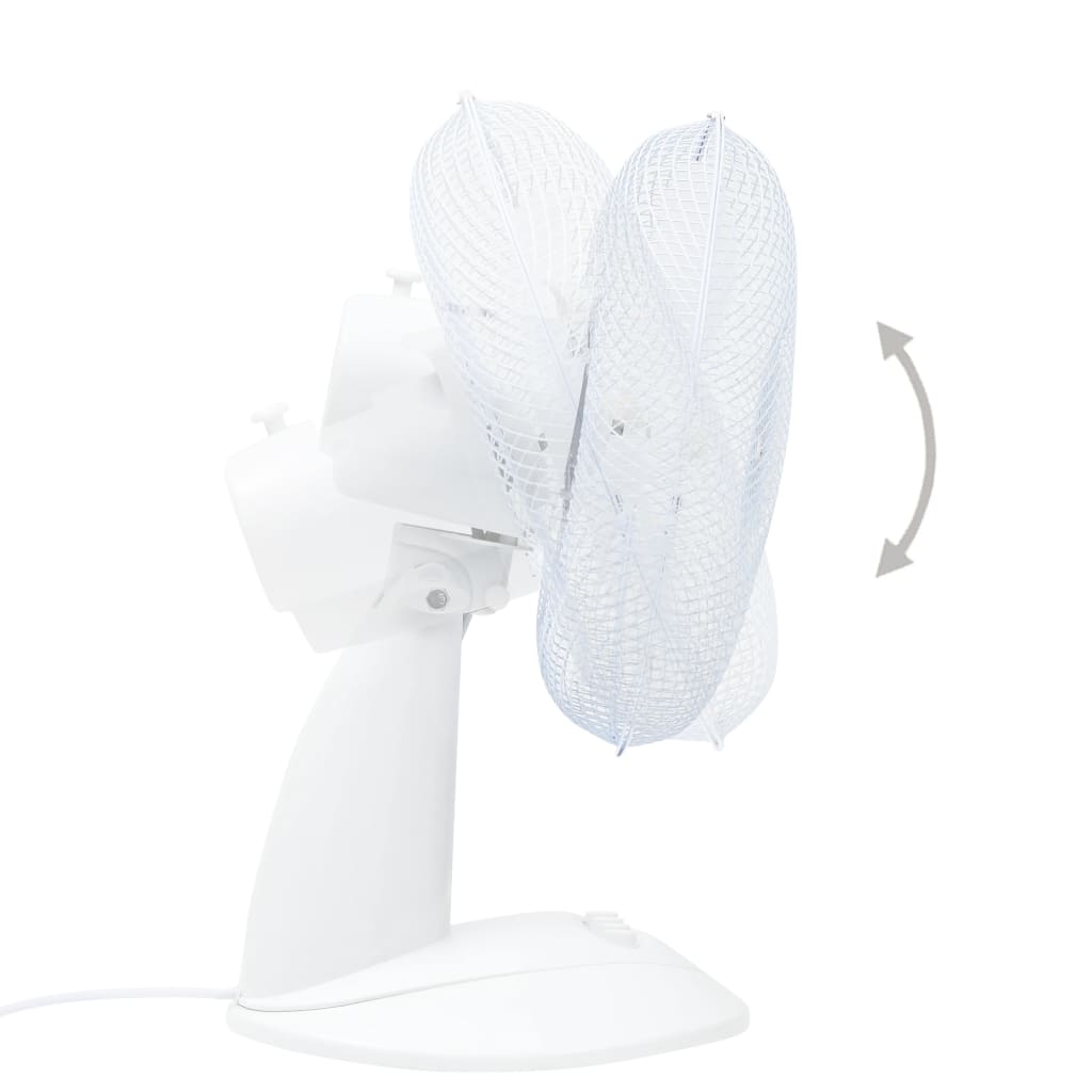 Ventilator de masă cu 3 viteze, alb, 30 cm, 40 W