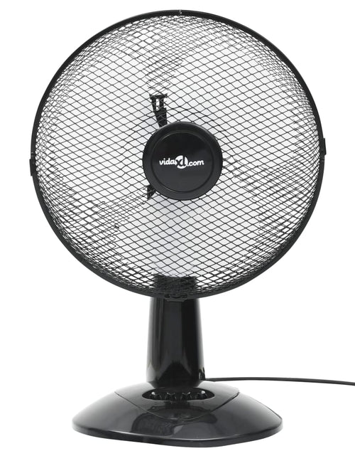 Încărcați imaginea în vizualizatorul Galerie, Ventilator de masă cu 3 viteze, negru, 30 cm, 40 W
