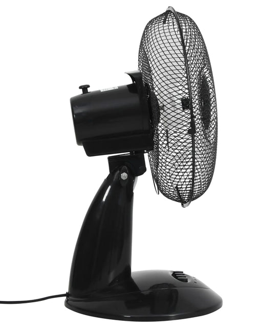 Încărcați imaginea în vizualizatorul Galerie, Ventilator de masă cu 3 viteze, negru, 30 cm, 40 W
