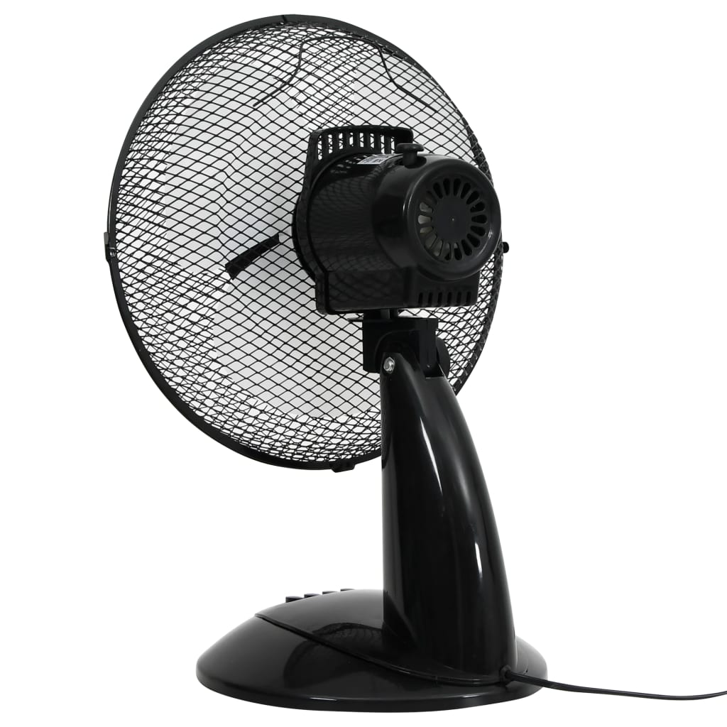 Ventilator de masă cu 3 viteze, negru, 30 cm, 40 W