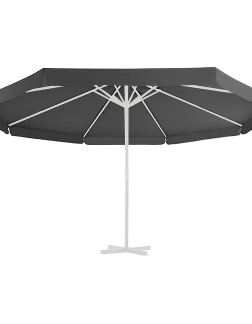 Încărcați imaginea în vizualizatorul Galerie, Pânză de schimb umbrelă de soare de exterior, antracit, 500 cm
