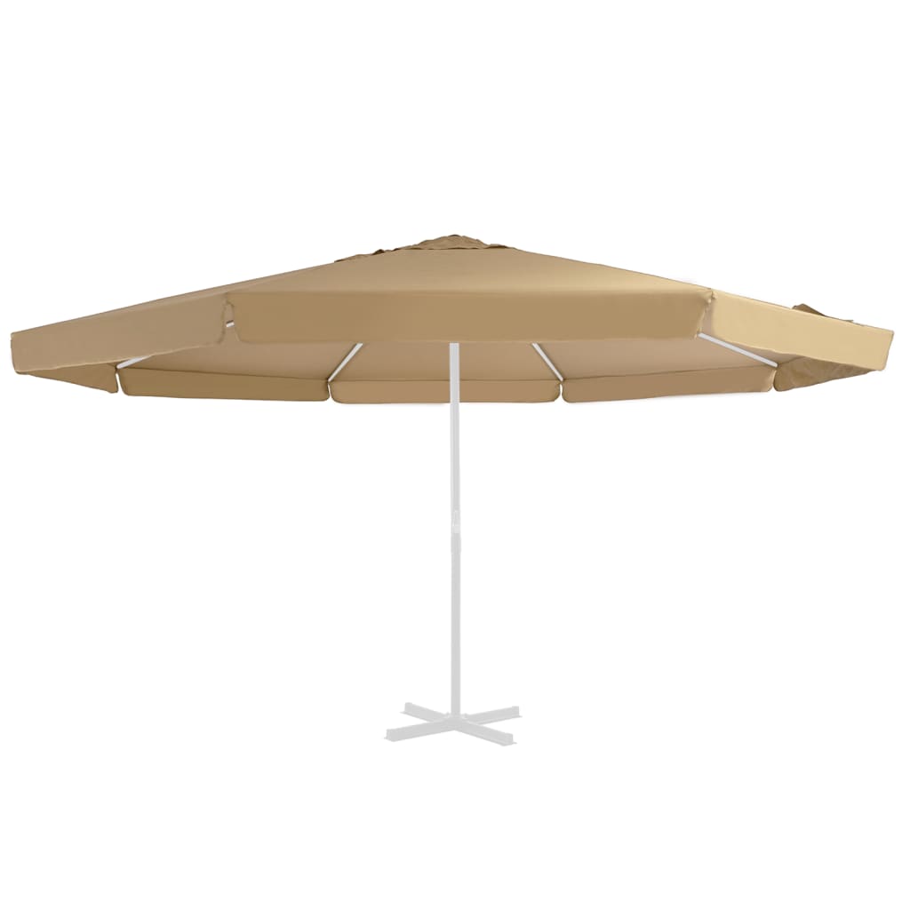 Pânză de schimb umbrelă de soare de exterior gri taupe 500 cm