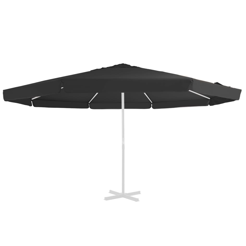 Pânză de schimb umbrelă de soare de exterior negru 500 cm