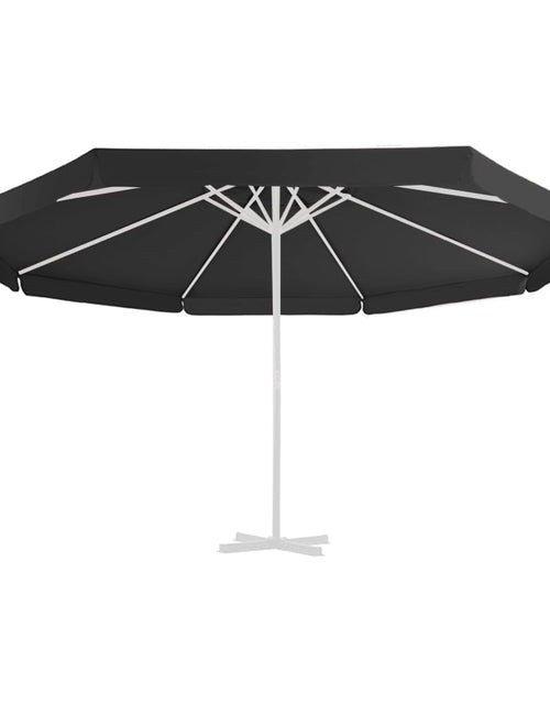 Загрузите изображение в средство просмотра галереи, Pânză de schimb umbrelă de soare de exterior negru 500 cm
