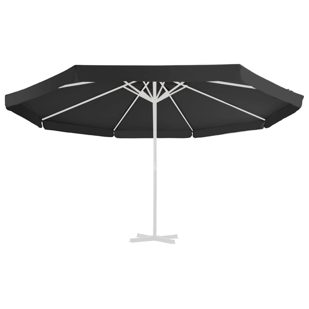 Pânză de schimb umbrelă de soare de exterior negru 500 cm