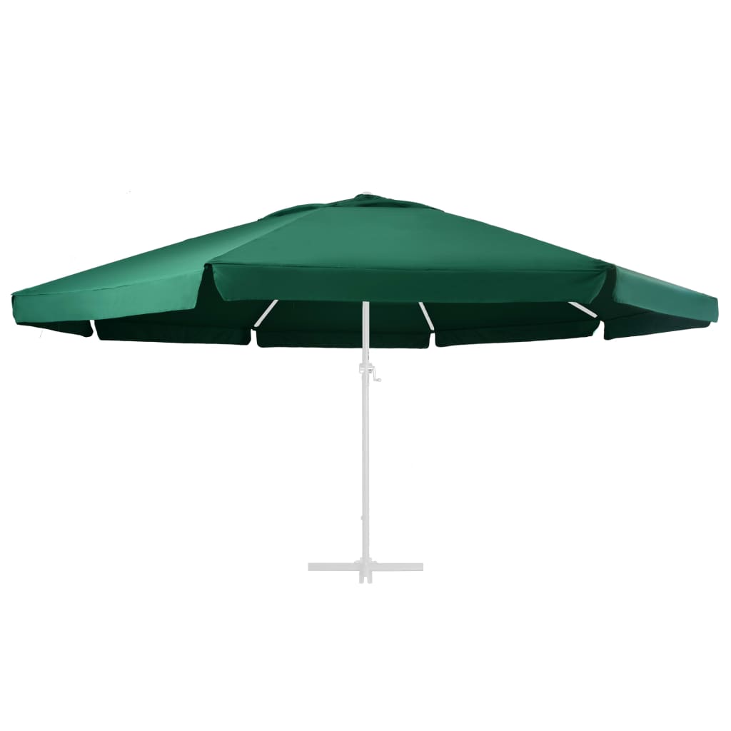 Pânză de schimb umbrelă de soare de grădină, verde, 600 cm