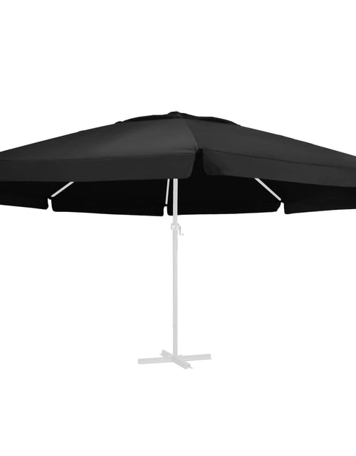 Загрузите изображение в средство просмотра галереи, Pânză de schimb umbrelă de soare de grădină negru 600 cm
