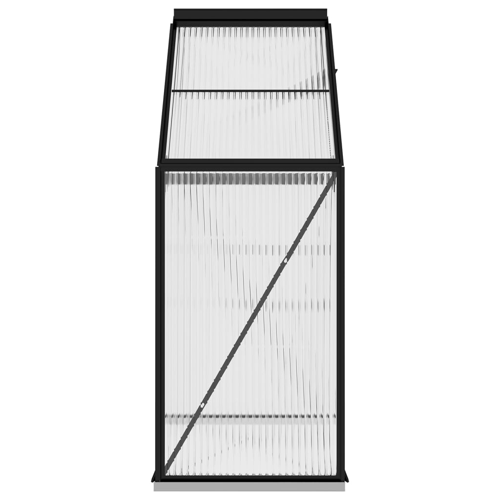 Seră, antracit, 1,33 m², aluminiu