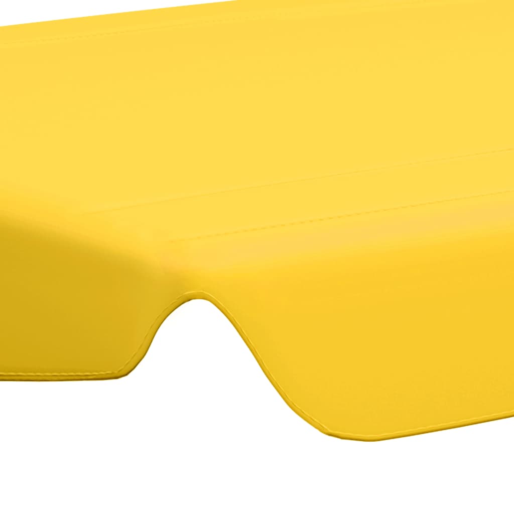 Copertină de rezervă leagăn grădină, galben, 150/130x105/70 cm