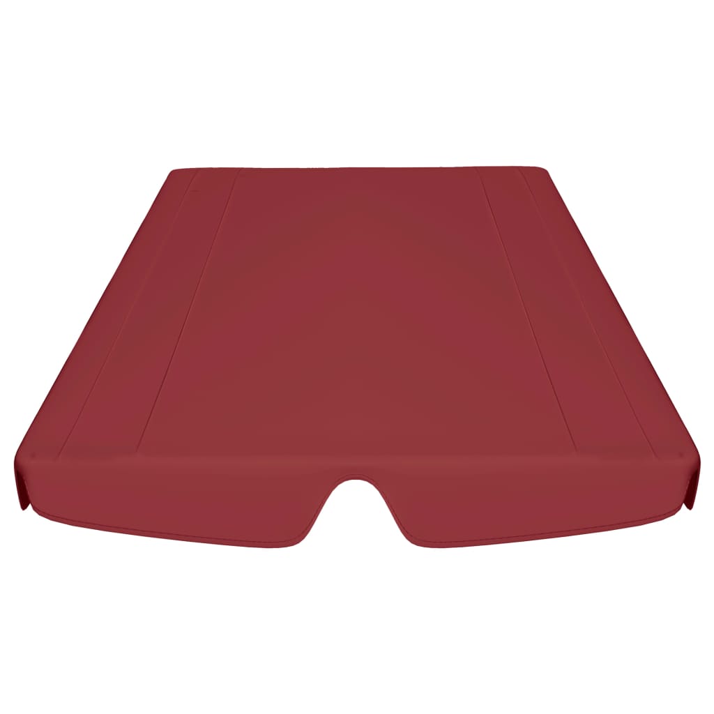 Copertină de rezervă leagăn grădină, roșu vin 150/130x105/70 cm