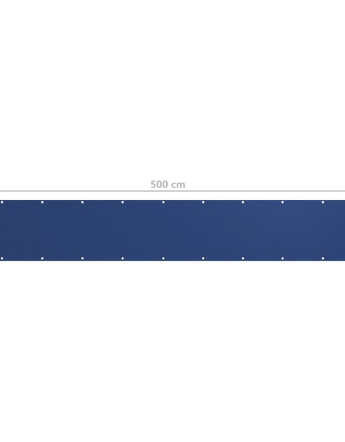 Încărcați imaginea în vizualizatorul Galerie, Paravan de balcon, albastru, 75 x 500 cm, țesătură oxford
