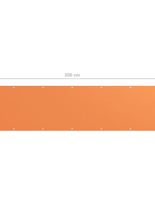 Загрузите изображение в средство просмотра галереи, Prelată balcon portocaliu 75x300 cm țesătură Oxford
