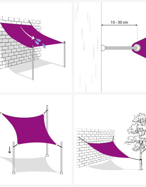 Încărcați imaginea în vizualizatorul Galerie, Pânză parasolar, bej, 2x2,5 m, țesătură oxford, dreptunghiular
