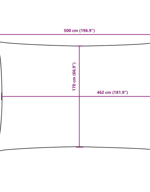 Încărcați imaginea în vizualizatorul Galerie, Pânză parasolar, bej, 2x5 m, țesătură oxford, dreptunghiular
