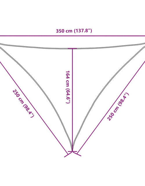 Загрузите изображение в средство просмотра галереи, Parasolar, bej, 2,5x2,5x3,5 m, țesătură oxford, triunghiular
