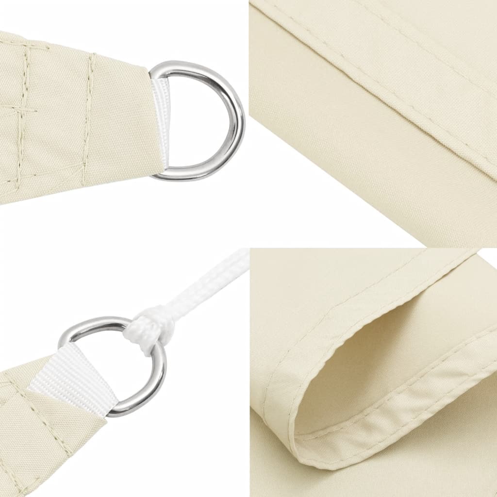 Pânză parasolar, crem, 2,5x2,5 m, țesătură oxford, pătrat