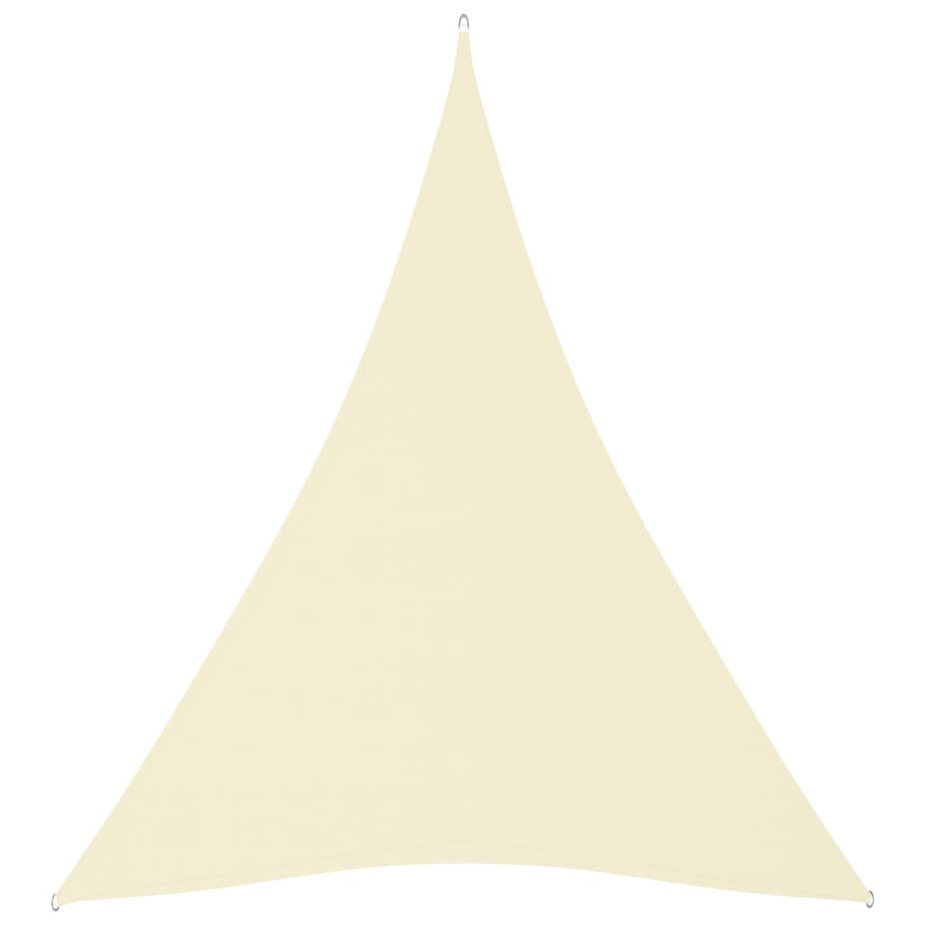 Parasolar, crem, 4x5x5 m, țesătură oxford, triunghiular