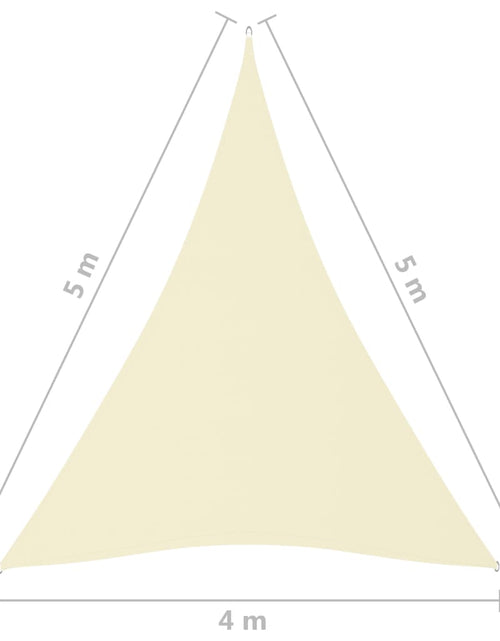 Загрузите изображение в средство просмотра галереи, Parasolar, crem, 4x5x5 m, țesătură oxford, triunghiular

