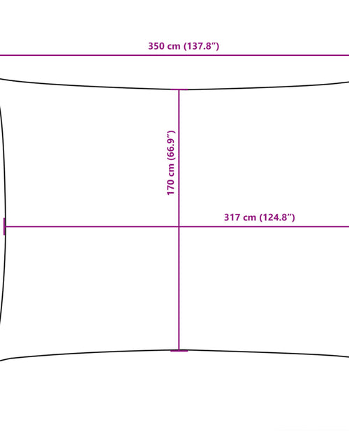 Încărcați imaginea în vizualizatorul Galerie, Parasolar, alb, 2x3,5 m, țesătură oxford, dreptunghiular
