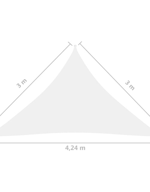 Încărcați imaginea în vizualizatorul Galerie, Parasolar, alb, 3x3x4,24 m, țesătură oxford, triunghiular

