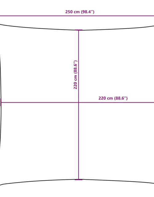 Загрузите изображение в средство просмотра галереи, Parasolar, cărămiziu, 2,5x2,5 m, țesătură oxford, pătrat
