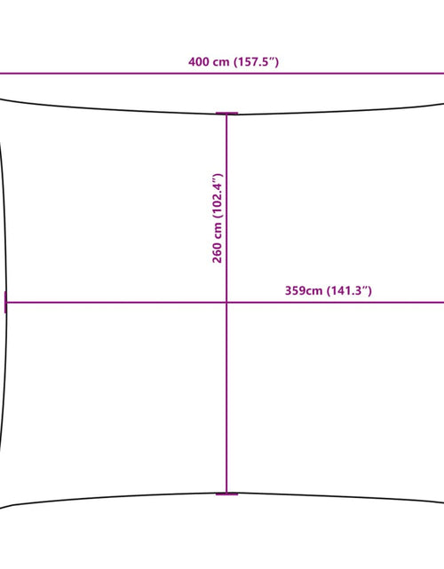 Încărcați imaginea în vizualizatorul Galerie, Parasolar, cărămiziu, 3x4 m, țesătură oxford, dreptunghiular
